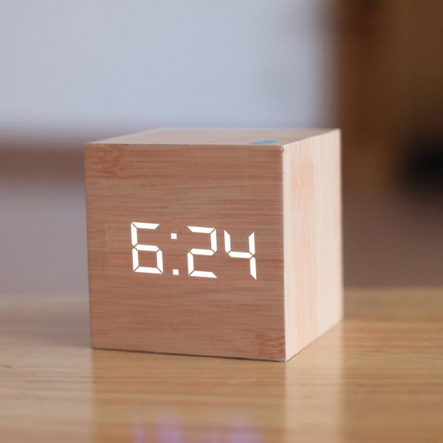 Digital Square LED Alarm Clock