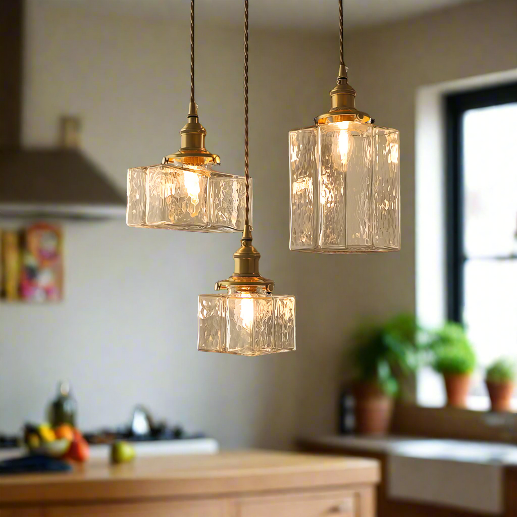 Fatima Modern Glass Pendant Light – Retro Style