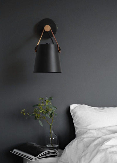 Wooden Nordic Wall Lamp – Minimalist Hanging Light Fixture