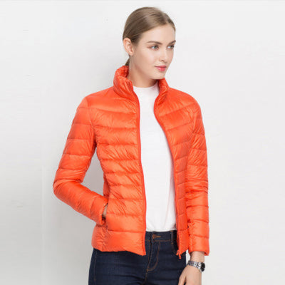 Women’s Long Sleeve Quilted Puffer Jacket for Winter
