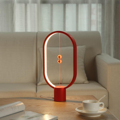 Wood LED Table Lamp with Magnetic Switch