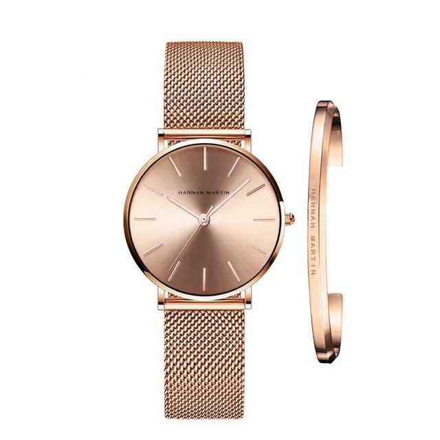 Hannah Martin Women’s Watch with Adjustable Stainless Steel Band