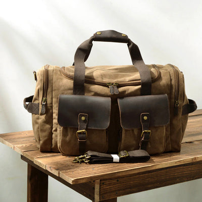 Vanguard Waxed Canvas & Leather Travel Duffle – 36.5L