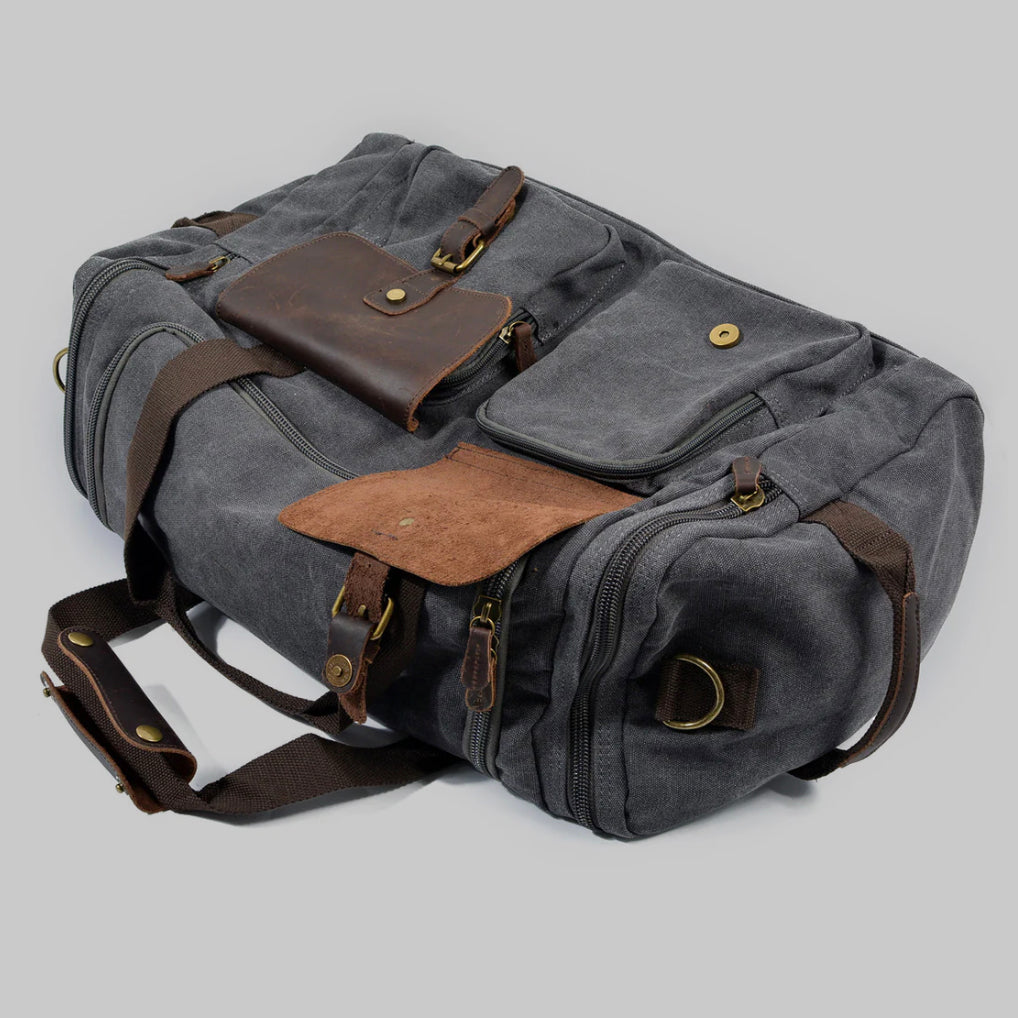 Vanguard Waxed Canvas & Leather Travel Duffle – 36.5L