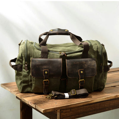 Vanguard Waxed Canvas & Leather Travel Duffle – 36.5L