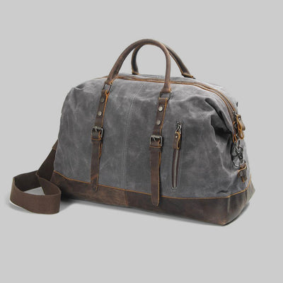 Valour Canvas & Leather Travel Duffle Bag – 35L