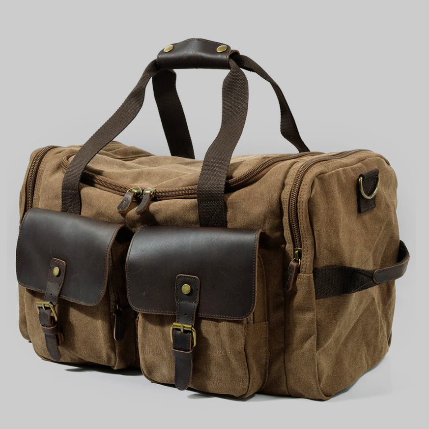 Vanguard Waxed Canvas & Leather Travel Duffle – 36.5L