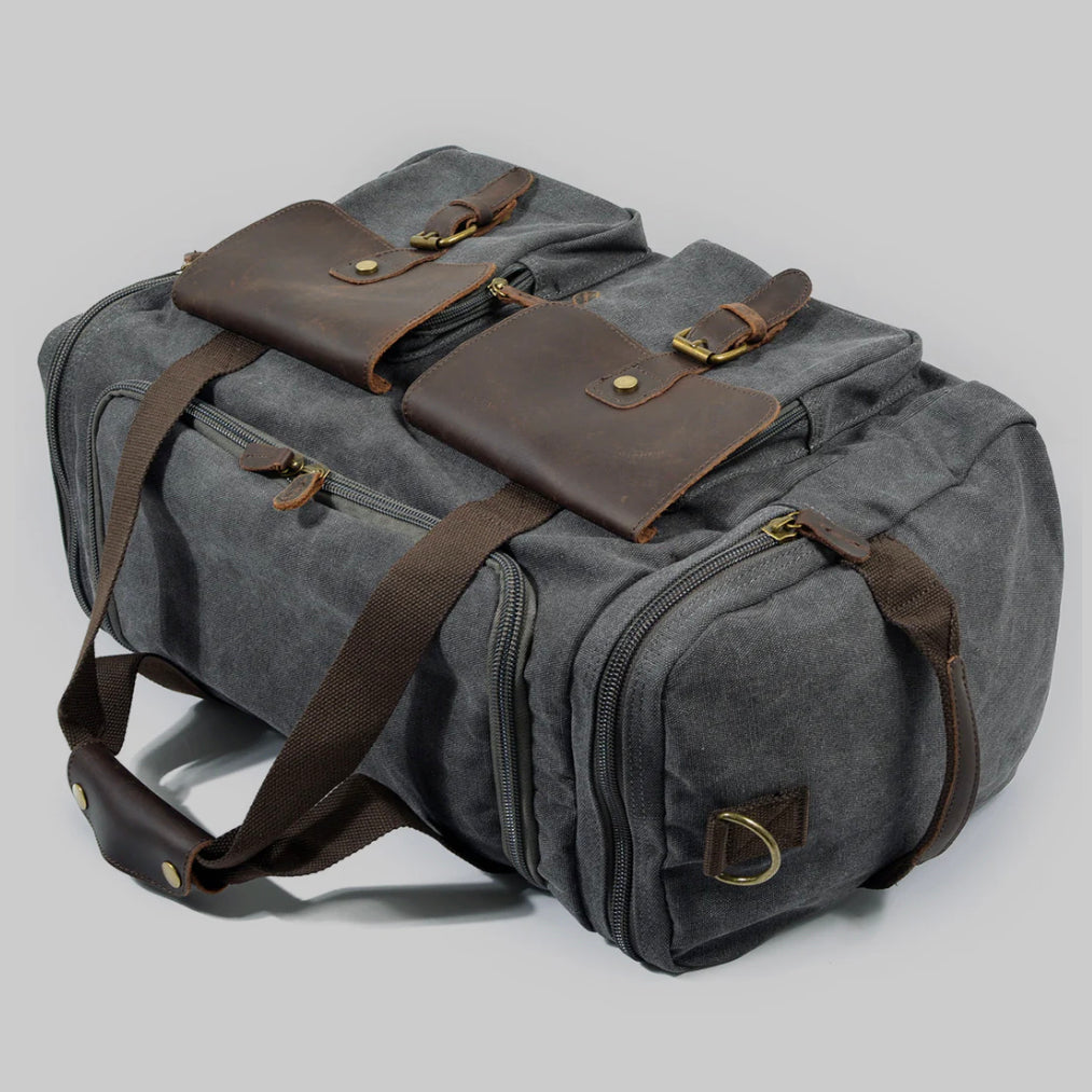 Vanguard Waxed Canvas & Leather Travel Duffle – 36.5L