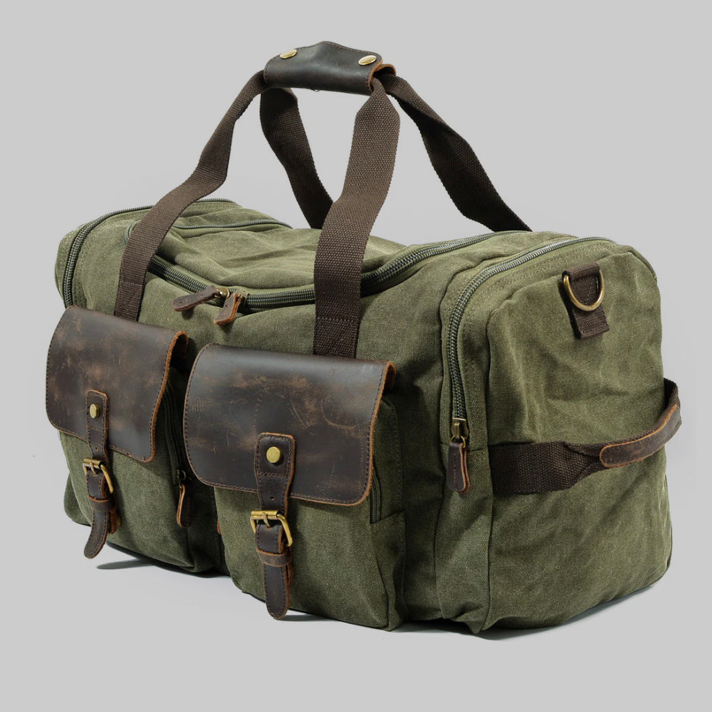 Vanguard Waxed Canvas & Leather Travel Duffle – 36.5L