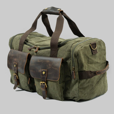 Vanguard Waxed Canvas & Leather Travel Duffle – 36.5L