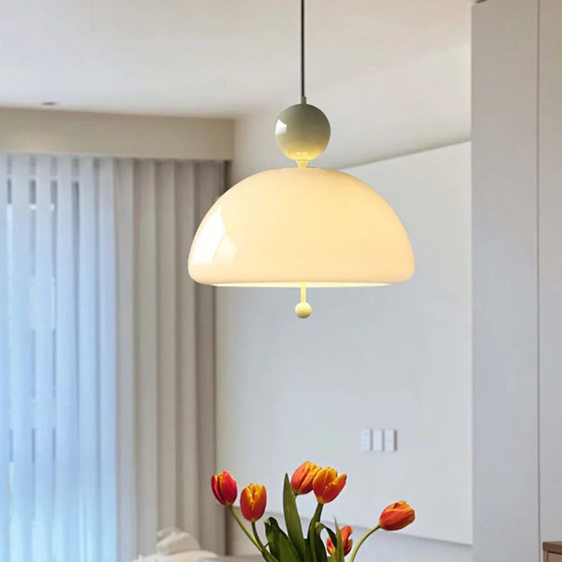 Medieval French Glass Pendant Light – Retro Style