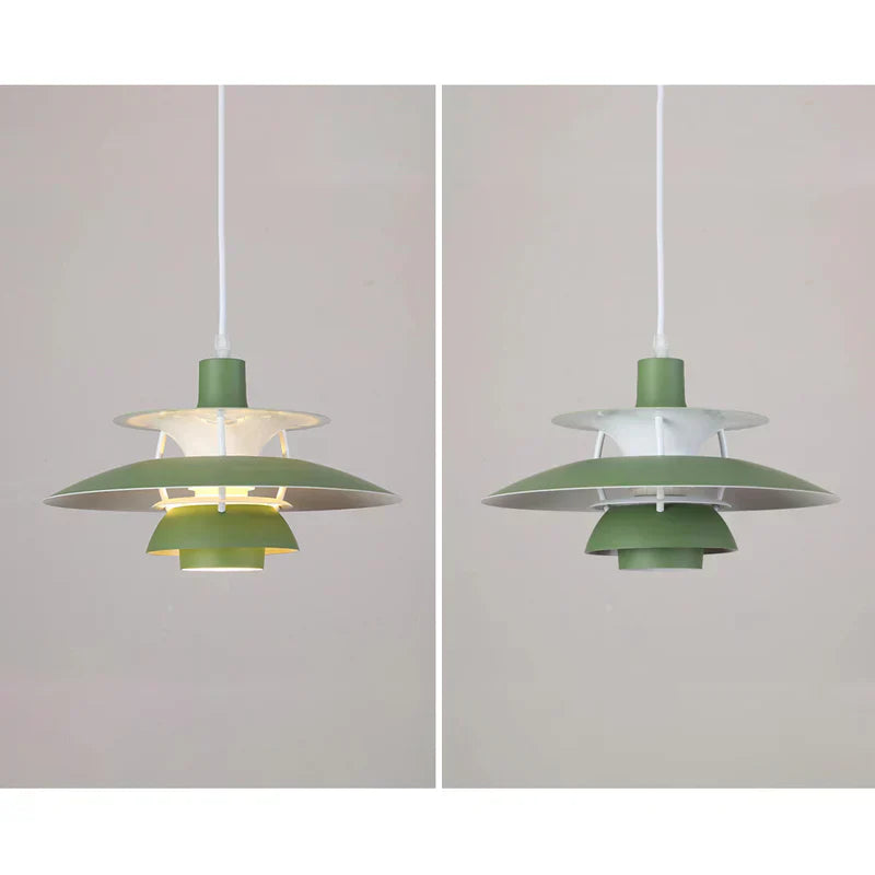 Modern Morandi LED Pendant Light – E27 Metal Shade