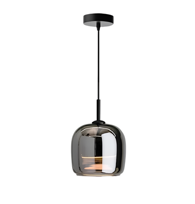 Nordic Black Glass Pendant Light with LED