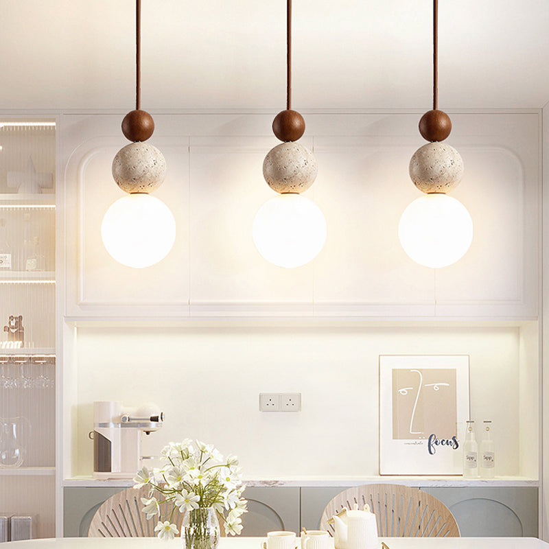 Natural Lava Stone Travertine Pendant Light