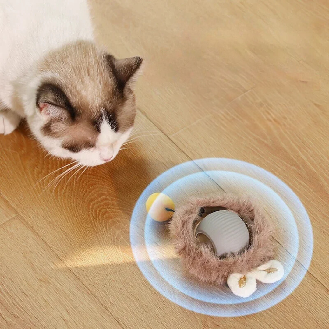 Interactive Rolling Ball Toy with Tail for Cats