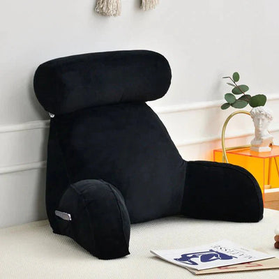 Backrest Reading Pillow with Arms and Pocket
