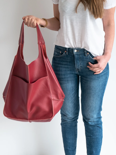 Maxine Beach Tote – Large PU Leather Summer Bag
