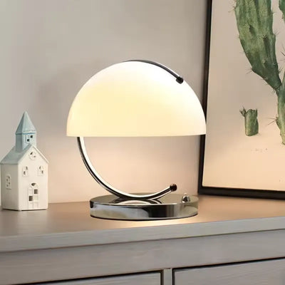 Mushroom Glass Table Lamp in Danish Style