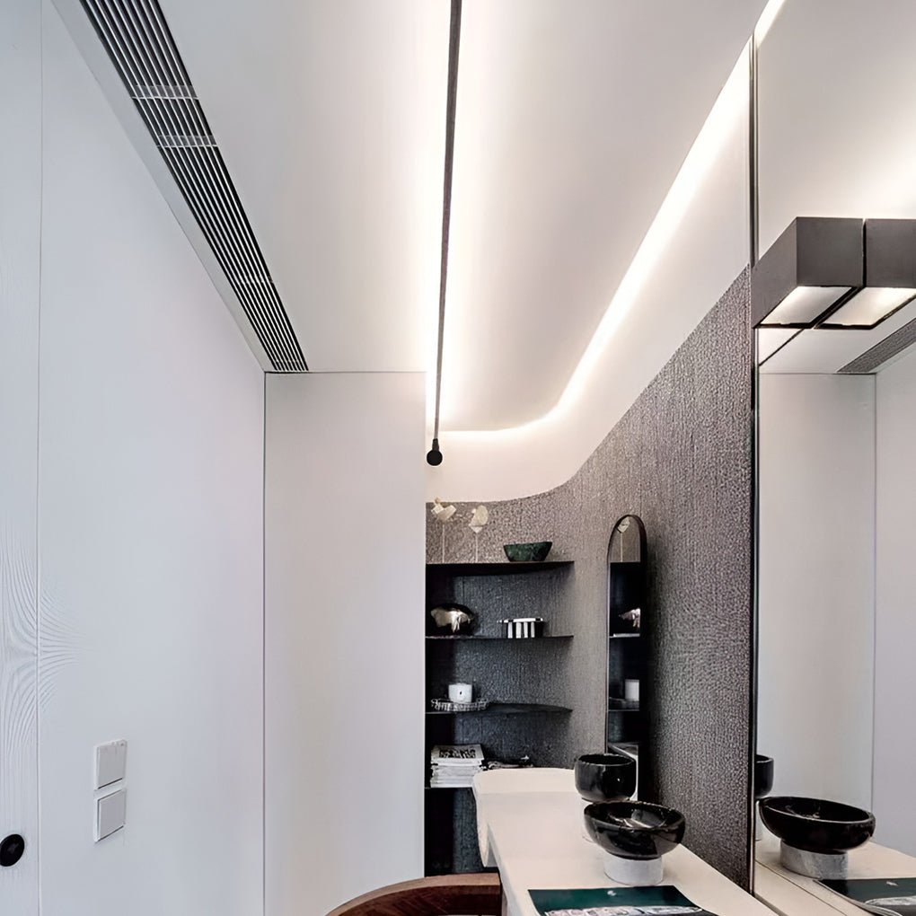 Rotatable LED Linear Ceiling Light Fixture