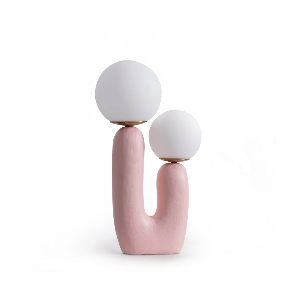 Modern Glass and Resin Table Lamp