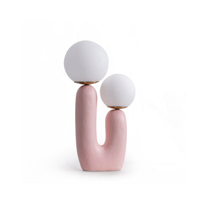 Modern Glass and Resin Table Lamp