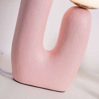 Modern Glass and Resin Table Lamp