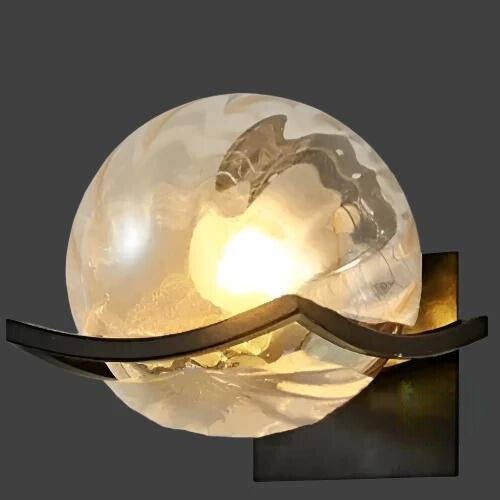 Modern LED Wall Lamp with Glass Panel