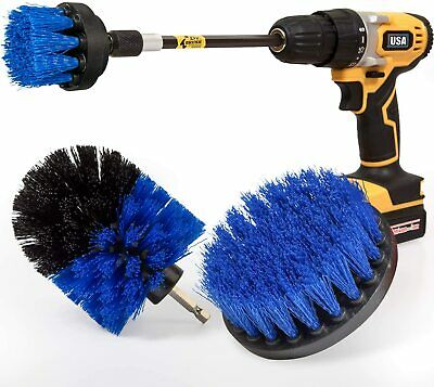 3-Piece Drill Brush Cleaning Attachment Set