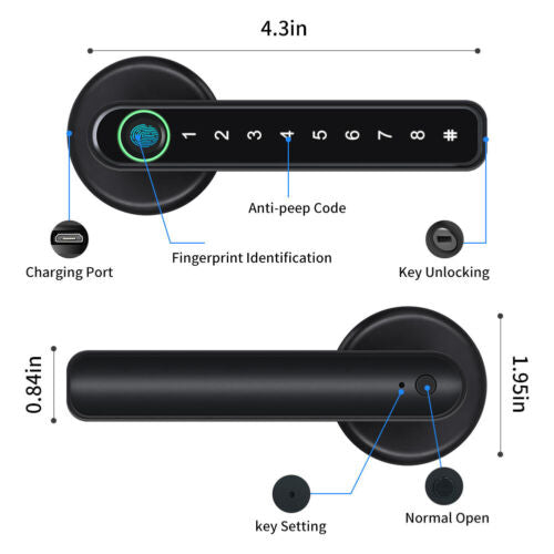 Fingerprint Smart Door Lock with App Control