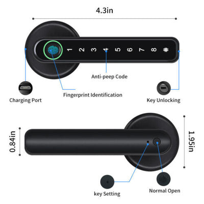 Fingerprint Smart Door Lock with App Control