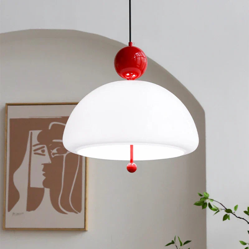 Medieval French Glass Pendant Light – Retro Style