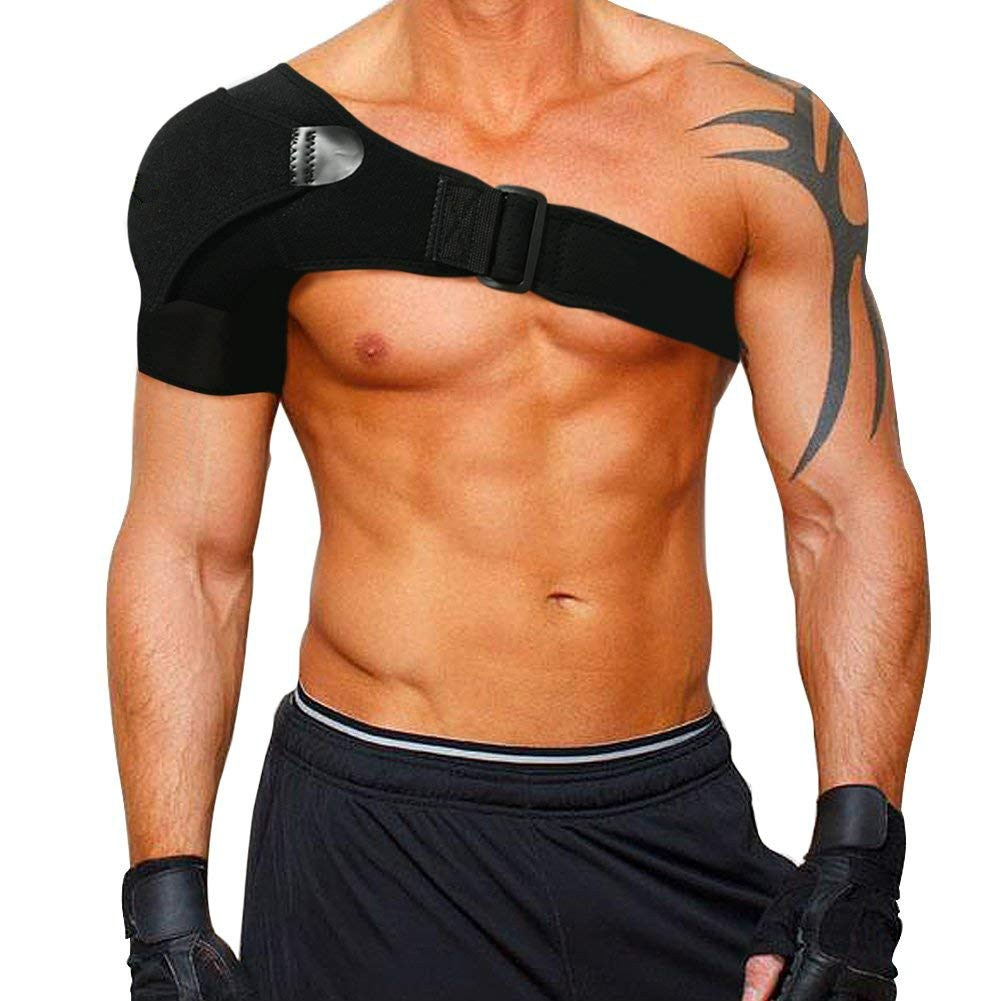 Shoulder Brace with Compression Pad – Adjustable Support for Pain Relief