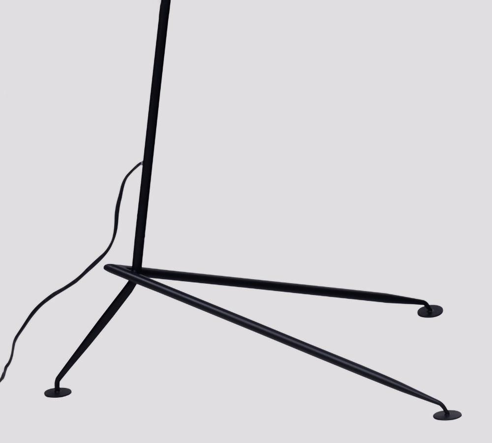Modern Black Tripod Floor Lamp for Living Room