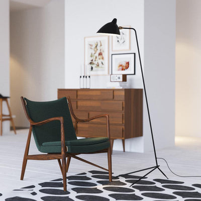 Modern Black Tripod Floor Lamp for Living Room