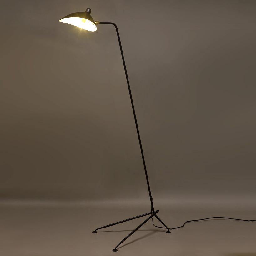 Modern Black Tripod Floor Lamp for Living Room