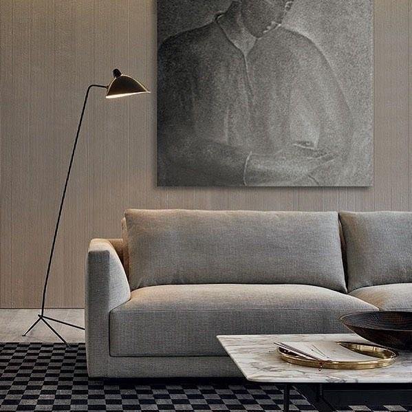 Modern Black Tripod Floor Lamp for Living Room