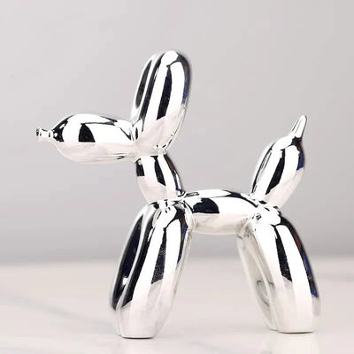 Glossy Resin Balloon Dog Sculpture – Modern Living Room Décor