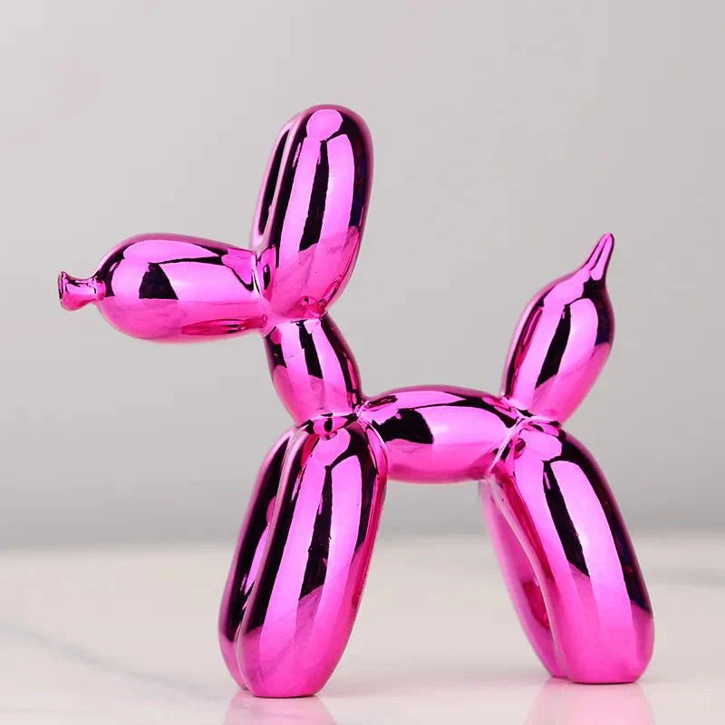 Glossy Resin Balloon Dog Sculpture – Modern Living Room Décor