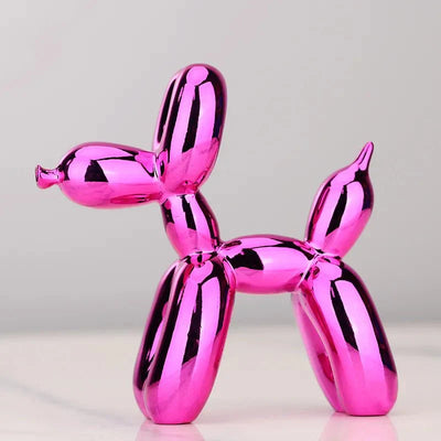 Glossy Resin Balloon Dog Sculpture – Modern Living Room Décor