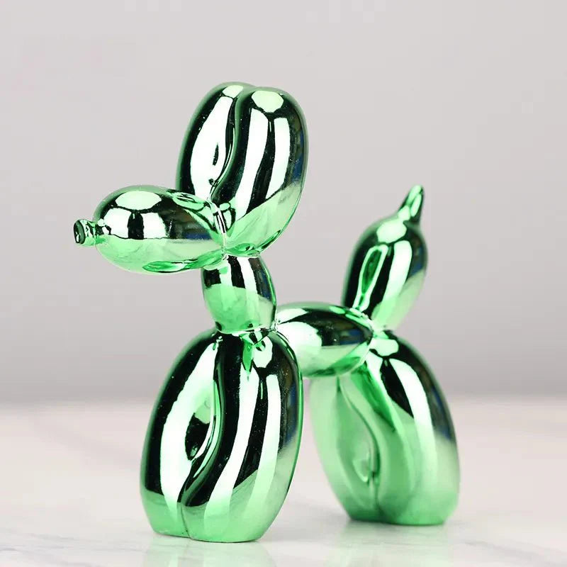 Glossy Resin Balloon Dog Sculpture – Modern Living Room Décor