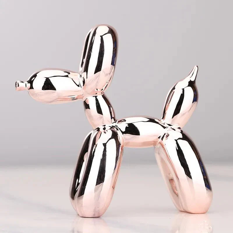 Glossy Resin Balloon Dog Sculpture – Modern Living Room Décor