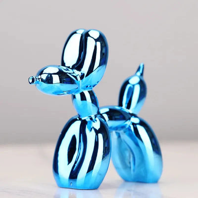 Glossy Resin Balloon Dog Sculpture – Modern Living Room Décor