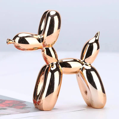 Glossy Resin Balloon Dog Sculpture – Modern Living Room Décor