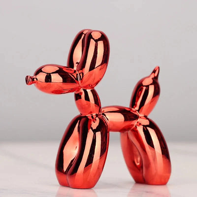 Glossy Resin Balloon Dog Sculpture – Modern Living Room Décor
