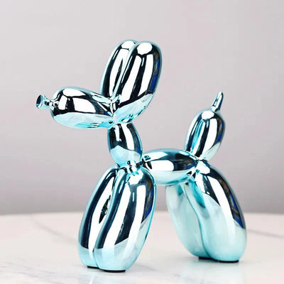Glossy Resin Balloon Dog Sculpture – Modern Living Room Décor