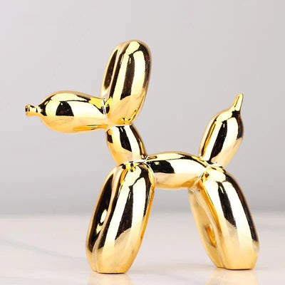 Glossy Resin Balloon Dog Sculpture – Modern Living Room Décor