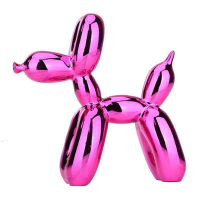 Glossy Resin Balloon Dog Sculpture – Modern Living Room Décor