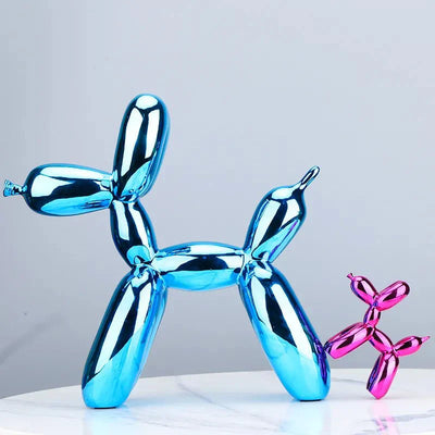 Glossy Resin Balloon Dog Sculpture – Modern Living Room Décor