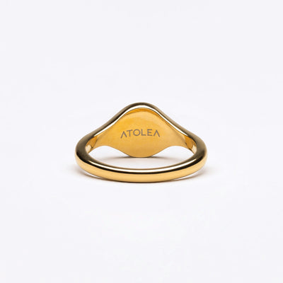 Gold Sun Signet Ring for Women – Solara Design