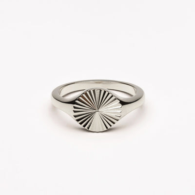 Gold Sun Signet Ring for Women – Solara Design